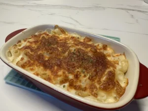 새우 펜네 그라탕 완성 사진