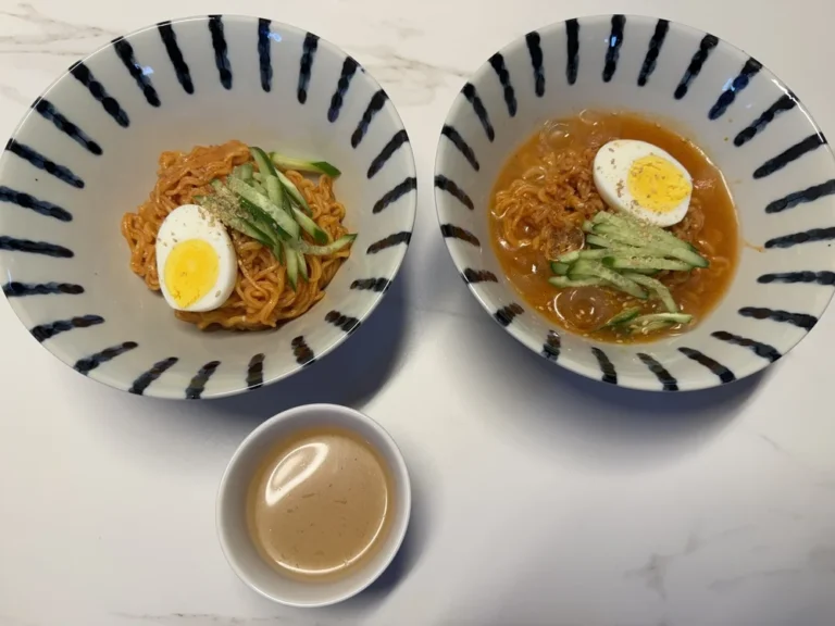 오뚜기 진밀면 후기, 비빔밀면과 물밀면 두 가지 조리 예시 한상차림 (내돈내산)