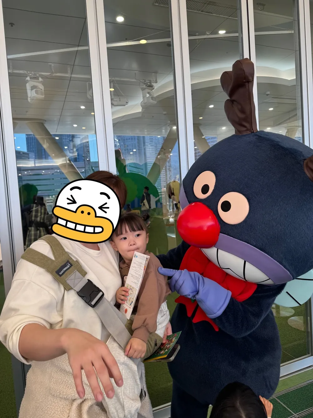 요코하마 앙팡만 뮤지엄 바이킹만 캐릭터 그리팅