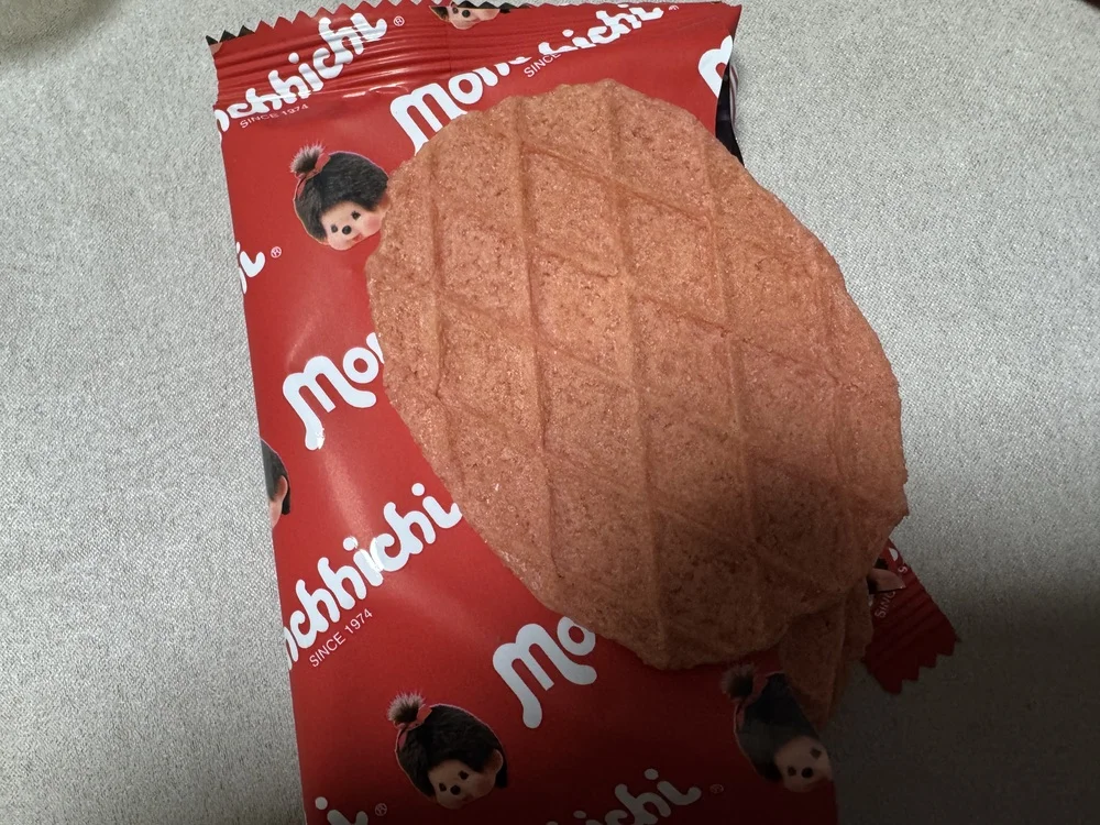GS25 몬치치 딸기와플 과자 실물