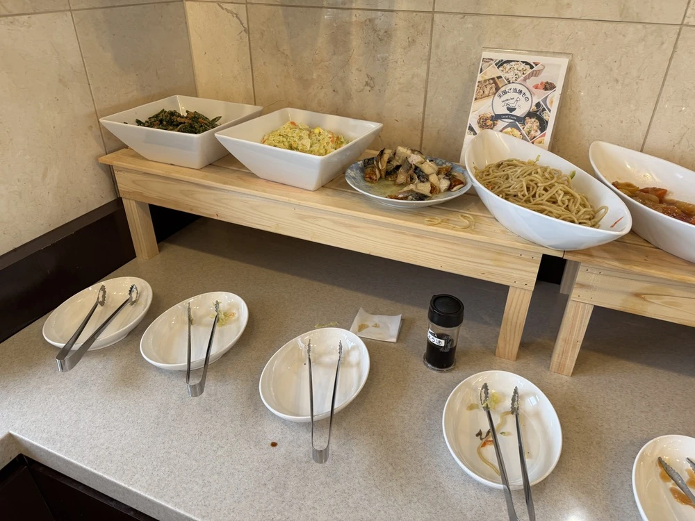 대마도 히타카츠 토요코인 조식 생선과 파스타