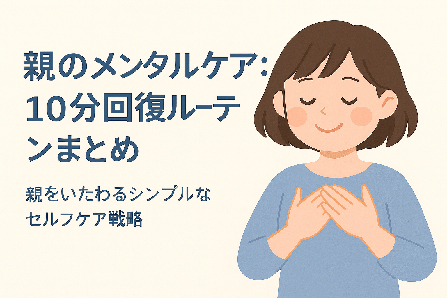 育児に疲れた親のための10分メンタルケア・リフレッシュ習慣